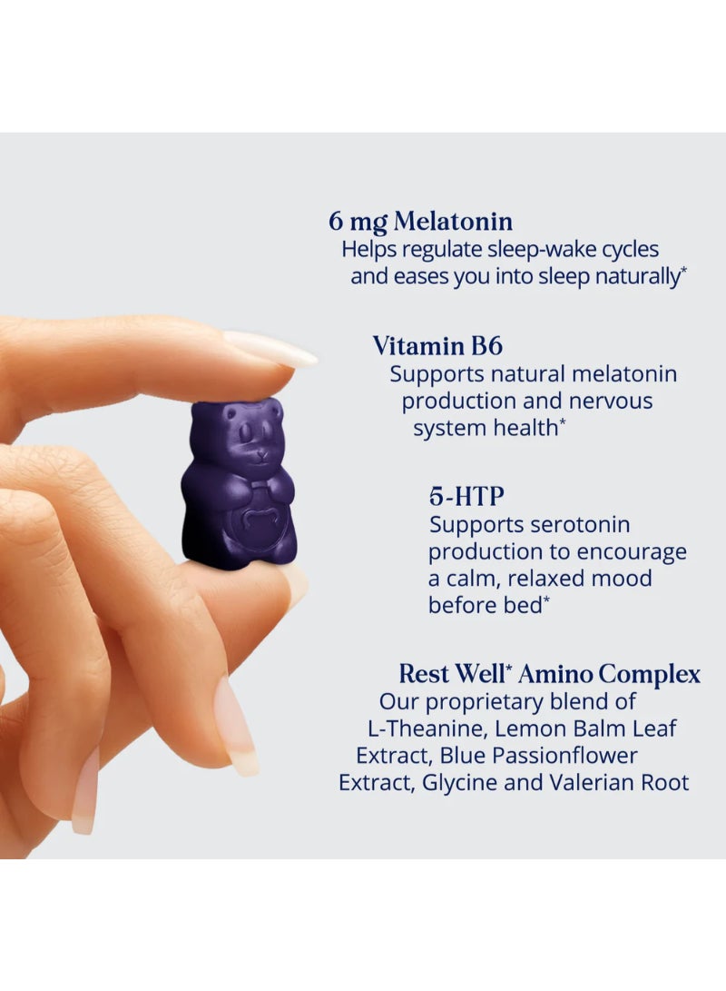 SugarbearPRO 35-Gummies Sleep 5-HTP Amino Vegan Vitamin Gummies - 1 Month Supply - Image 2